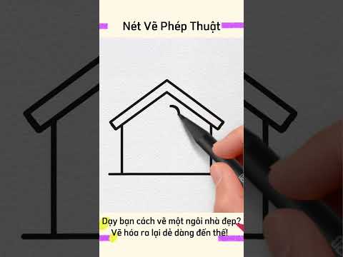 Vẽ ngôi nhà dệp thật đơn giản #painting #drawing #handmade