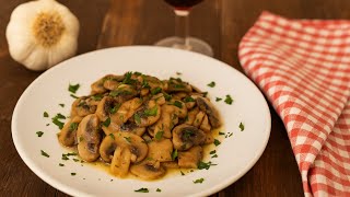 CÓMO HACER CHAMPIÑONES AL AJILLO FÁCIL CON RECETA EXTRA AL FINAL DEL VIDEO