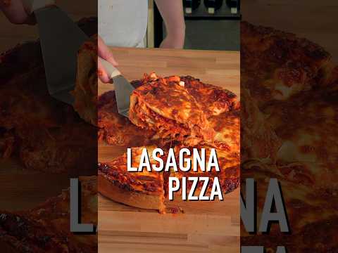 Lasagna Pizza 🍕 #shorts