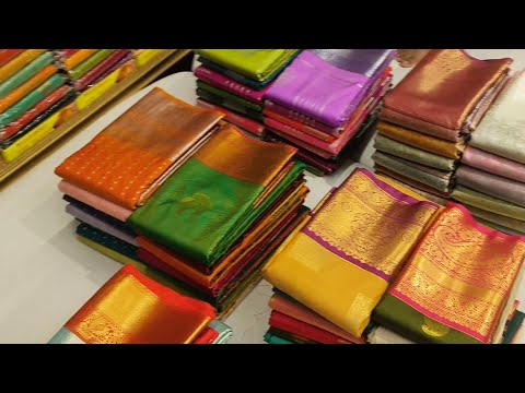ಚಿಕ್ಕಪೇಟೆ ಸೆಮಿ ಕಂಚಿ ರೇಷ್ಮೆ ಸೀರೆಗಳು chickpet wholesale silk sarees kanjivaram silk
