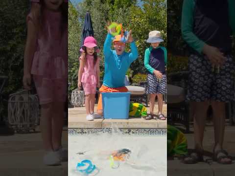Put on your โ๏ธSUNSCREEN for Sink or Float at the POOL๐ฆ! #shorts