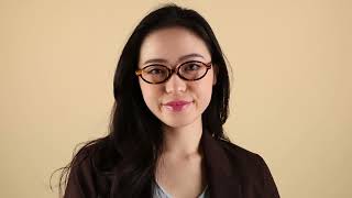 Miu Miu MU01XV VAU1O1 Oval Honey Yellow Tortoise Eyeglasses