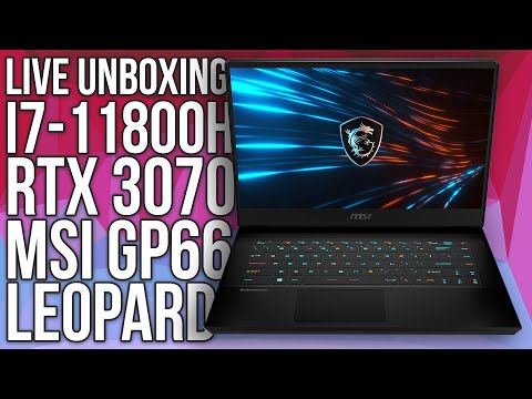 (ENGLISH) MSI GP66 Leopard with i7-11800H and RTX 3070 LIVE Unboxing!