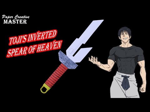 How to make Toji’s Inverted spear of heaven with paper  Jujutsu kaisen  Toji Fushiguro