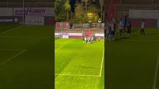 Viktoria vs Hansa Mannschaft bedankt sich für den Support