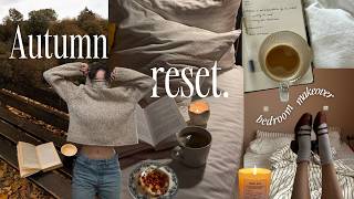 COSY AUTUMN RESET 🍂 | home makeover, deep clean + declutter, setting goals, slow mornings