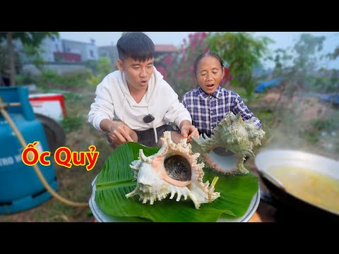 Hưng Vlog - Thử Thách Mẹ Bà Tân Vlog Ăn Ốc Gai Khổng Lồ 2 Triệu Trong 10 Phút