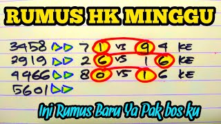 YOYOYO !! RUMUS HK MINGGU - Mr Harjoe New
