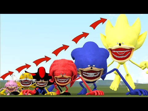 SIZE COMPARISON OF SONIC TAPES FAMILY in Garry's Mod!
