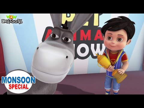 Super Pet Show Ki Masti | Vir The Robot Boy Monsoon Special Compilation | 3D Animated Cartoon