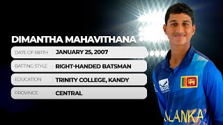 Get to Know | Dimantha Mahavithana