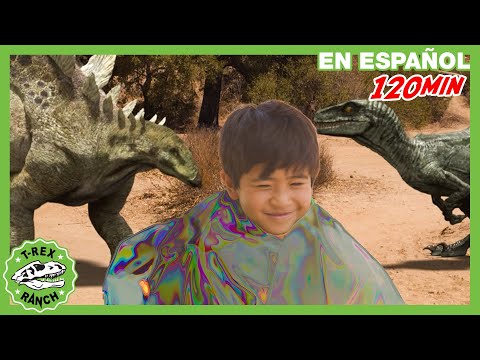 ¡La capa de invisibilidad causa problemas dino-divertidos! | 🦖 T-Rex Rancho | Parque en Vivo!