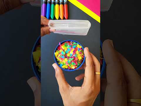 Homemade Party Popper 🎉 , how to make partypopper from plastic bag