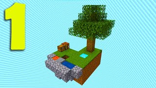 Java AND Bedrock Minecraft SKYBLOCK - Starting From Nothing! - Episode 1