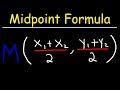Finding Midpoints with the Midpoint Formula