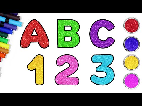 How to Draw ABC And 123 | Drawing For Kids | HooplaKidz Hindi