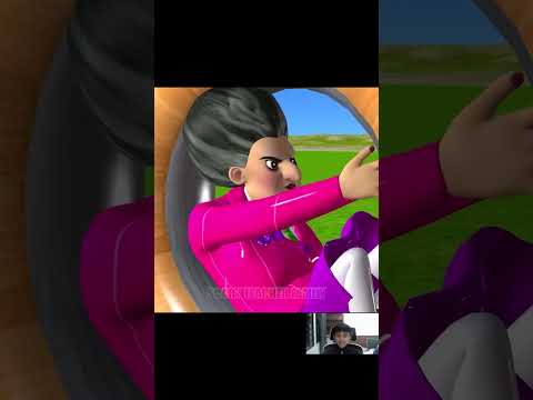 Scary Teacher 3D vs Squid Game Drive WoodWheel Slope vs Honeycomb Candy Shapes Challenge #shorts