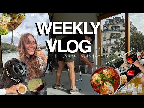 WEEKLY VLOG🍟 // budowlane burgery 🍔/ rowerami po mierzei / tajskie meatballsy / ahh Paryż🗼 / 5km!