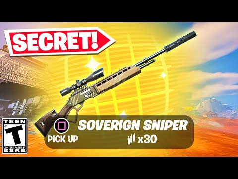 I found a *SECRET* Sniper in Fortnite (OP!)