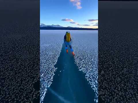 "Ice Breaking Challenge! ৪, ৮, ১২ ইঞ্চি কোনটা Safe?#short #icebreaking #viral #IceSkating"