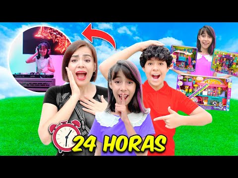 DICIÉNDOME QUE SI A TODO POR 24 HORAS!!! 🤑🥳 *no se pierdan el final épico* | Karla Bustillos