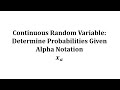 Understanding Alpha Notation and Probability