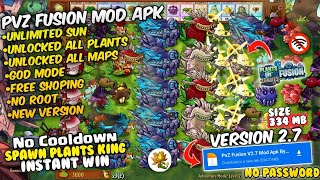 PVZ Fusion Mod Apk New 2025 V2.7 - Unlimited Sun & Unlock All Plants