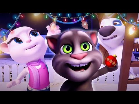 Talking Tom 😼クリスマスのゲームと楽しみ Christmas Games and Fun 🎄 アニメ短編 | Super Toons TV アニメ