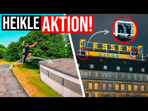 Unmögliches ROOFGAP gesprungen! & Illegales XXL-BANNER platziert?! | Essen