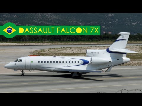 RARE! Brazilian Dassault Falcon 7X Takeoff - Dubrovnik Airport DBW/LDDU