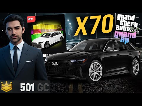 GTA 5 GRAND RP 500 GC İLE 70 ADET KASA AÇILIMI ! AUDI RS6 AVN 2024