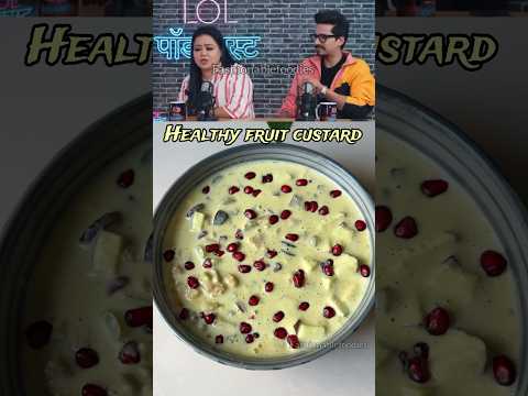 Fruit Custard Made Healthy - No Sugar, No Custard Powder! #guiltfreetreats #recipe #shorts