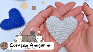 💖 COMO FAZER CORAÇÃO AMIGURUMI DE CROCHÊ PASSO A PASSO | Tutorial Fácil para Iniciantes