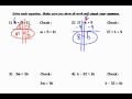 Mastering One-Step Equations