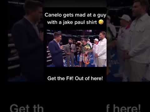 Canelo gets mad at Jake Paul fan