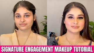 SIGNATURE ENGAGEMENT MAKEUP explained by @Sakshi Gupta Makeup Studio & Academy in simple steps