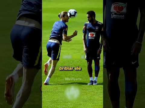 É POR ISSO QUE NEYMAR TENTOU DAR ESSA CANETA EM FILIPE LUIS!