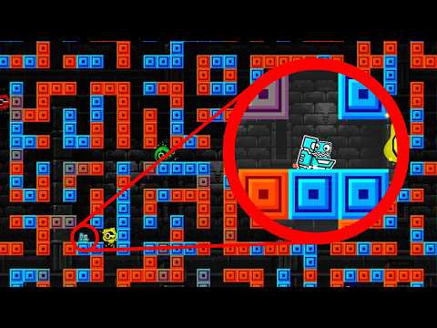 I Built A Giant RANDOMIZED MAZE in Geometry Dash!