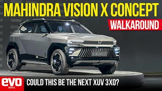 Mahindra Vision X Concept walkaround | A sporty sub-4m lifestyle SUV | evo India