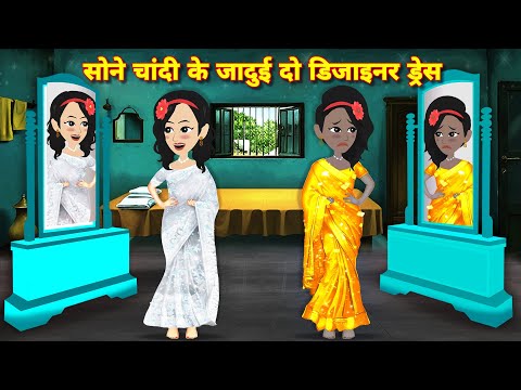 सोने चांदी के जादुई दो डिजाइनर ड्रेस Kahaniyan | Moral stories | jadui lehnga | Magical story STORY