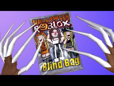 🌸Paper DIY🌸 Halloween Roblox Paper Doll Blind Bag Unboxing| ASMR| How to make Roblox Blind Bag