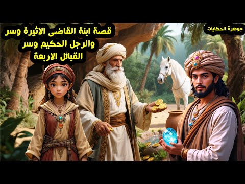 قصة ابنة القاضي الاثيرة وسر والرجل الحكيم وسر القبائل الأربعة قصتين من القصص الخيالية التراثية#قصص