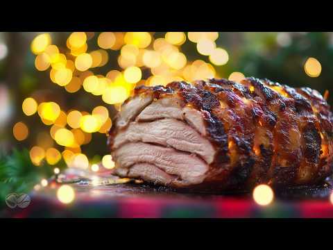 🎉Crispy and Crunchy Pork Roast on Spinning Rope🔥