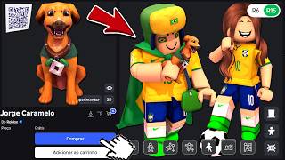 DISPONÍVEL ITEM GRÁTIS DO BRASIL 🇧🇷 - Roblox Cachorro Caramelo