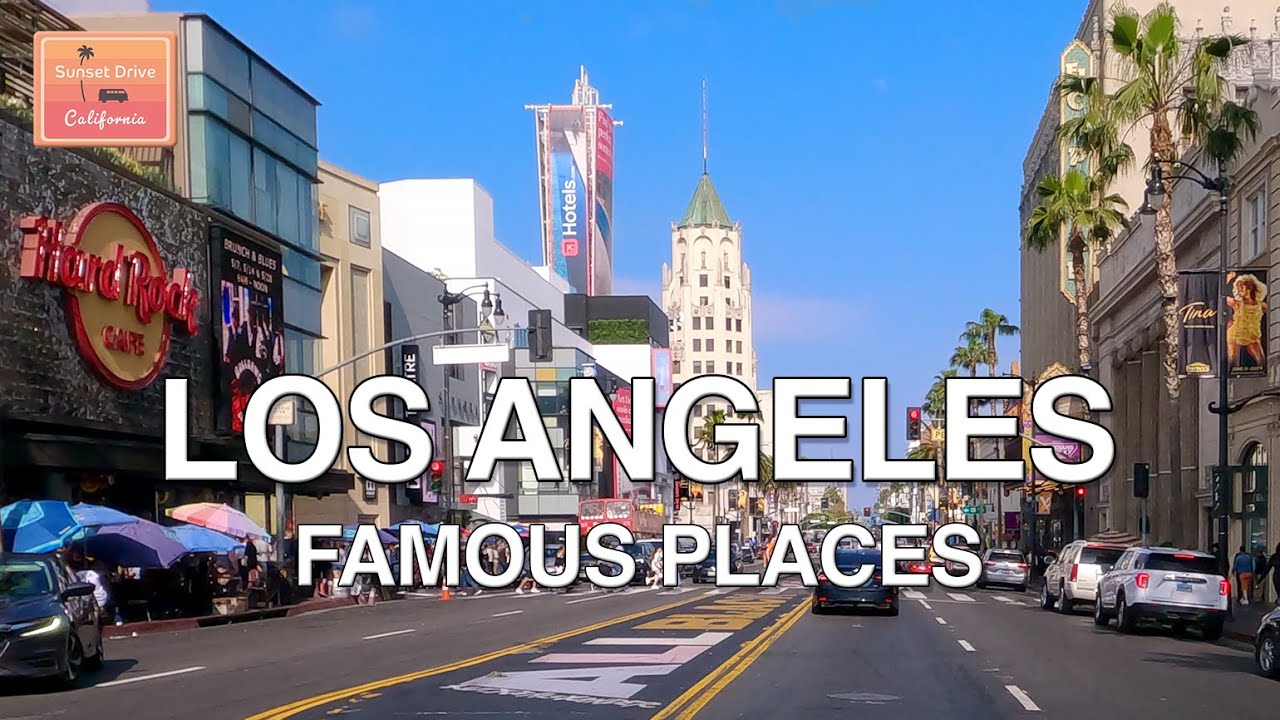 Driving Famous Places in Los Angeles Part 1 Hollywood Sign - Universal Studios - Dodger Stadium