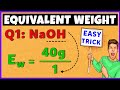 Understanding n Factors and Equivalent Weights