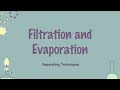 Separation Techniques in Chemistry