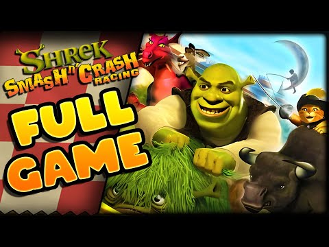 Shrek Smash n' Crash Racing FULL GAME Longplay (PS2, GCN) 4K