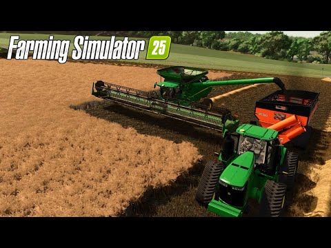 Building A $30 Million Dollar MEGA FARM on RiverBend Springs#3 | Farming Simulator Time Lapse | FS25