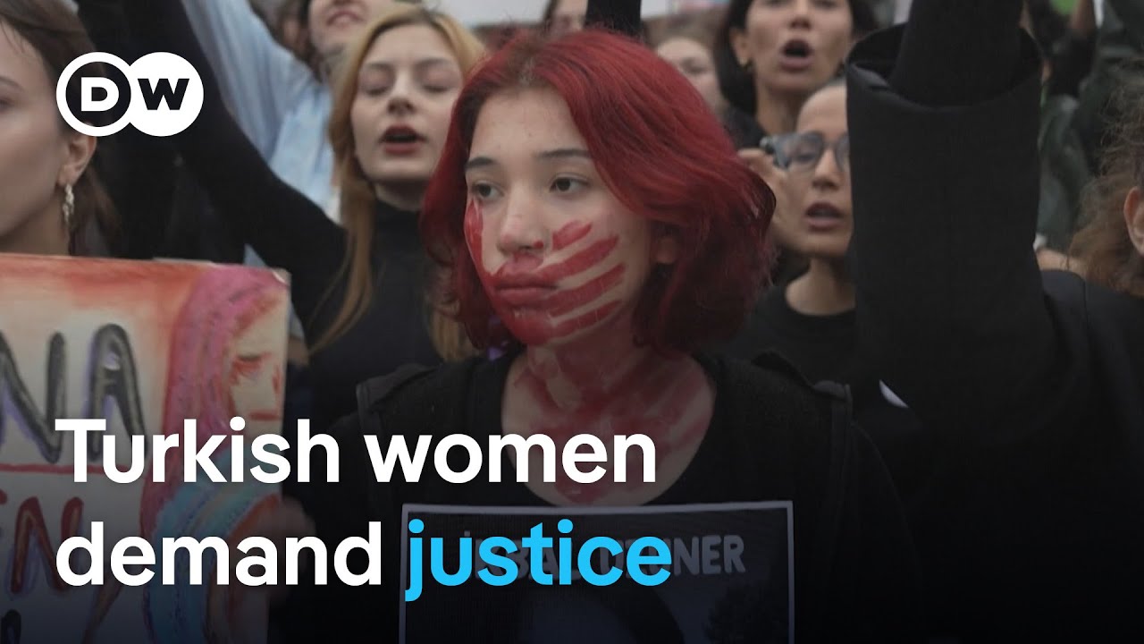 Women in Turkey protest violence against women after brutal murders | DW News